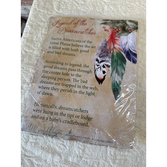 Legend Of The Dreamcatcher Set Of 4 By St. Josephs Indian School Feather & Bead - Picture 9 of 16